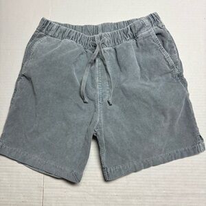 Save Khaki United SKU Corduroy Easy Short Green Elastic Waist Drawstring Size: M